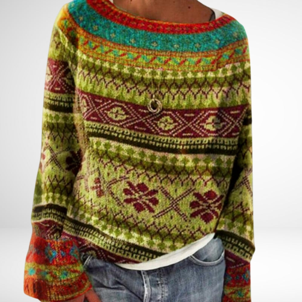 Freya | Pullover retro d'automne