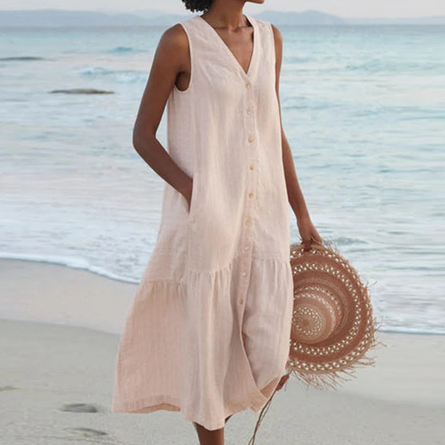 Liane | Robe d'Été à Encolure en V