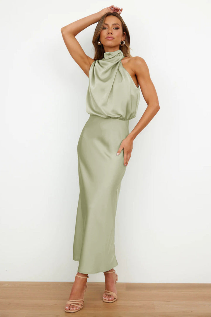 Valeria™ | Robe Longue avec Col Halter