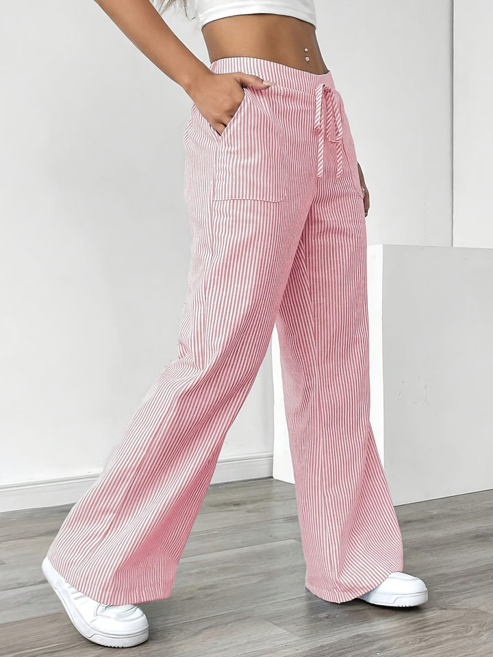 Eleanor | Pantalon Large à Rayures