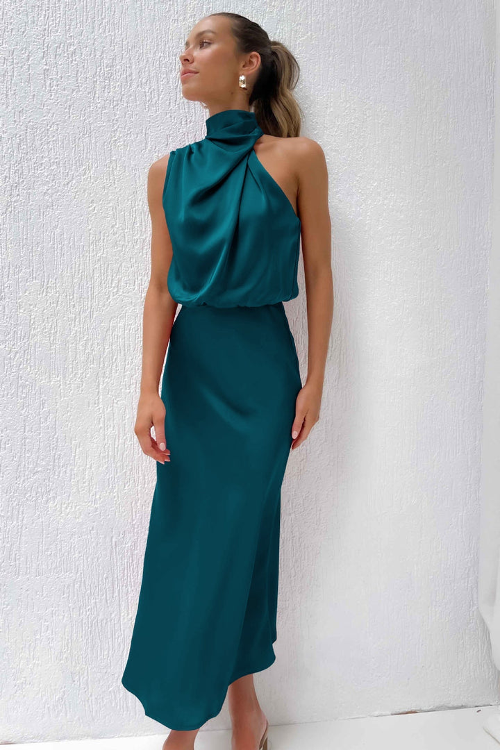 Valeria™ | Robe Longue avec Col Halter