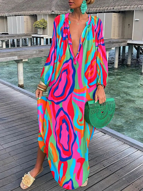 Aurélie | Robe colorée et sophistiquée