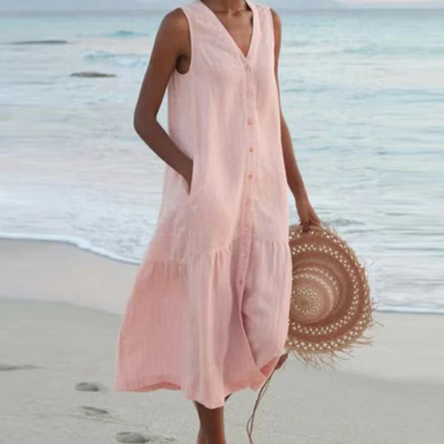 Liane | Robe d'Été à Encolure en V