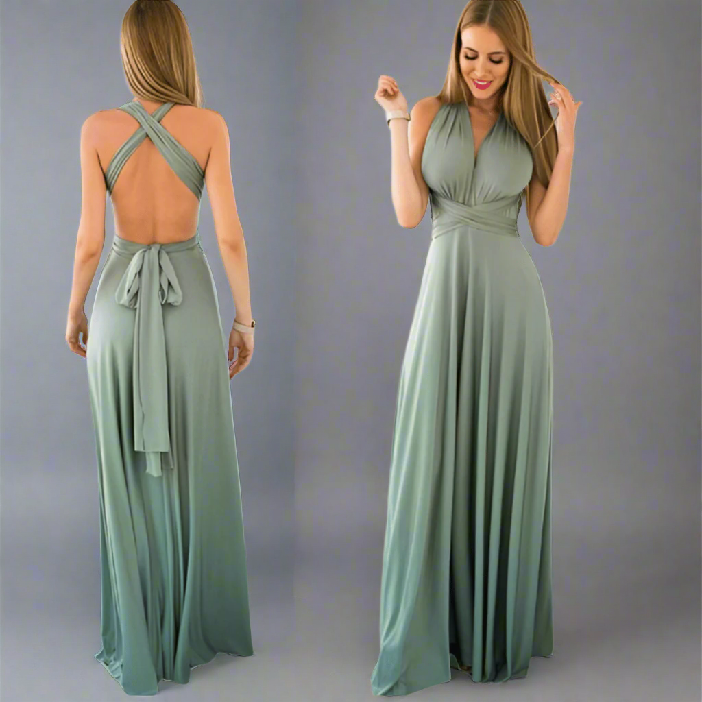 Dagmar | Robe portefeuille en tissu premium pour des apparitions élégantes