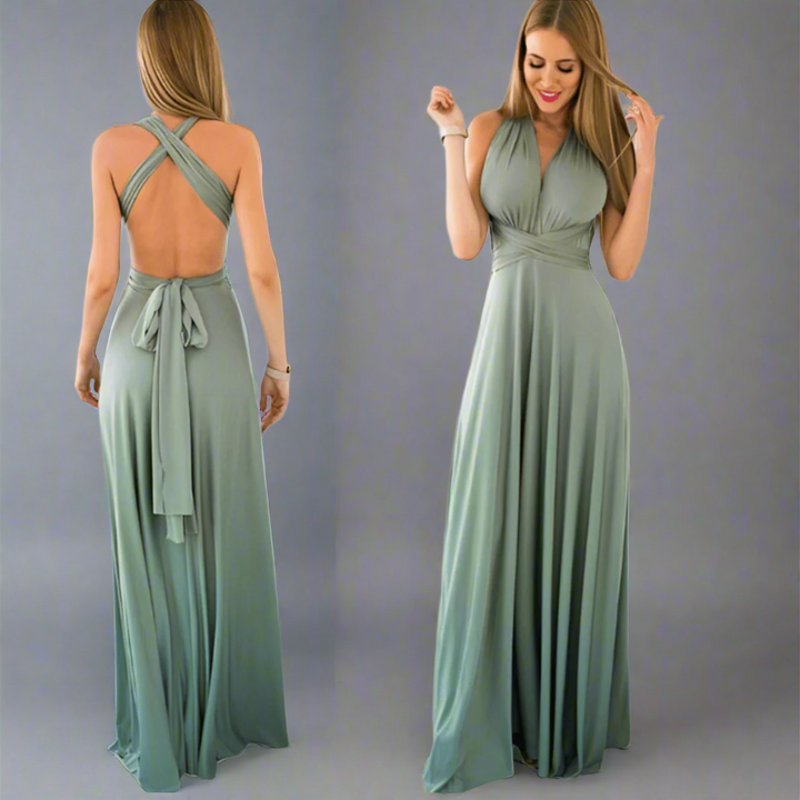 Dagmar | Robe portefeuille en tissu premium pour des apparitions élégantes