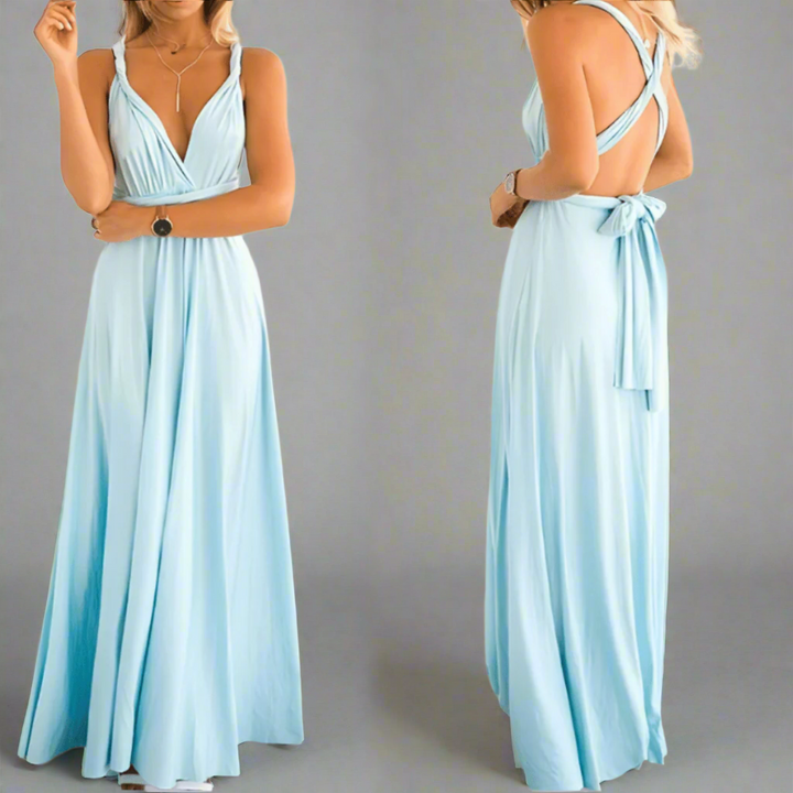Dagmar | Robe portefeuille en tissu premium pour des apparitions élégantes