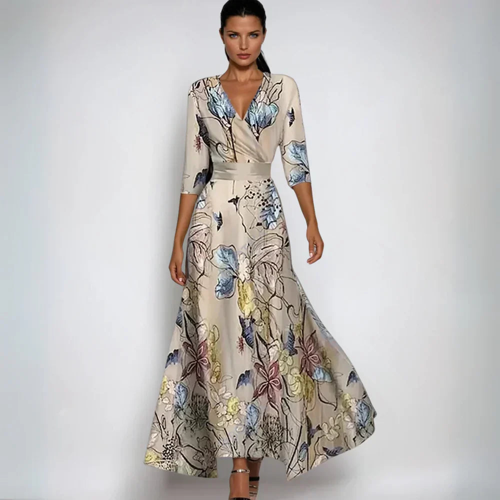 Lunora | Robe élégante à fleurs