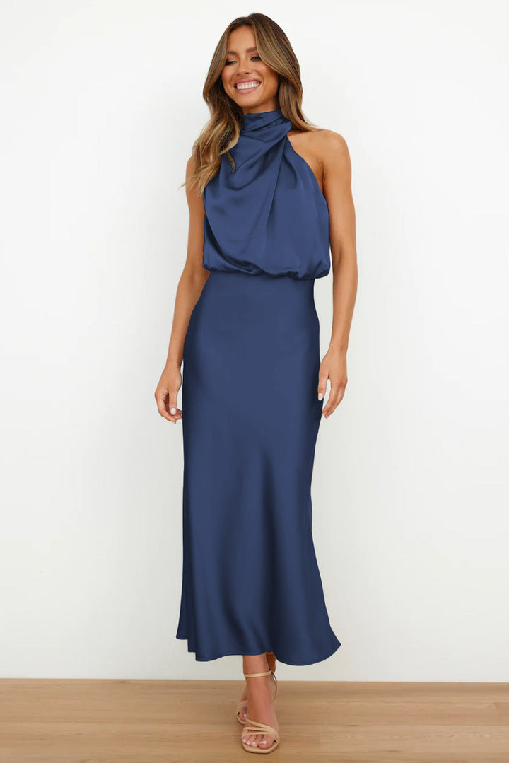 Valeria™ | Robe Longue avec Col Halter