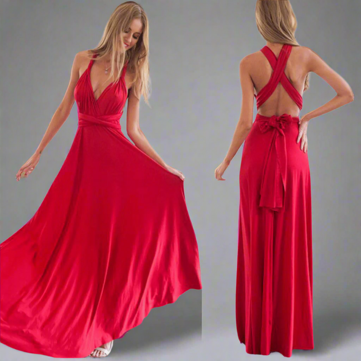 Dagmar | Robe portefeuille en tissu premium pour des apparitions élégantes