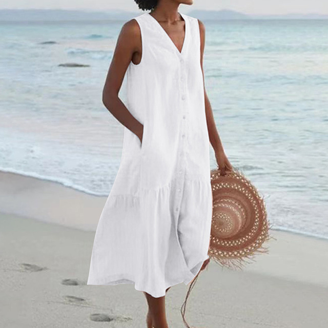 Liane | Robe d'Été à Encolure en V