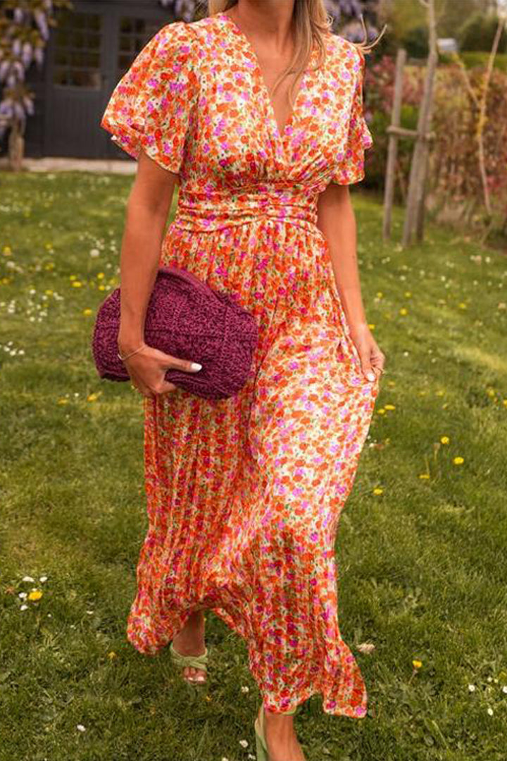 Paulina | Robe longue à fleurs