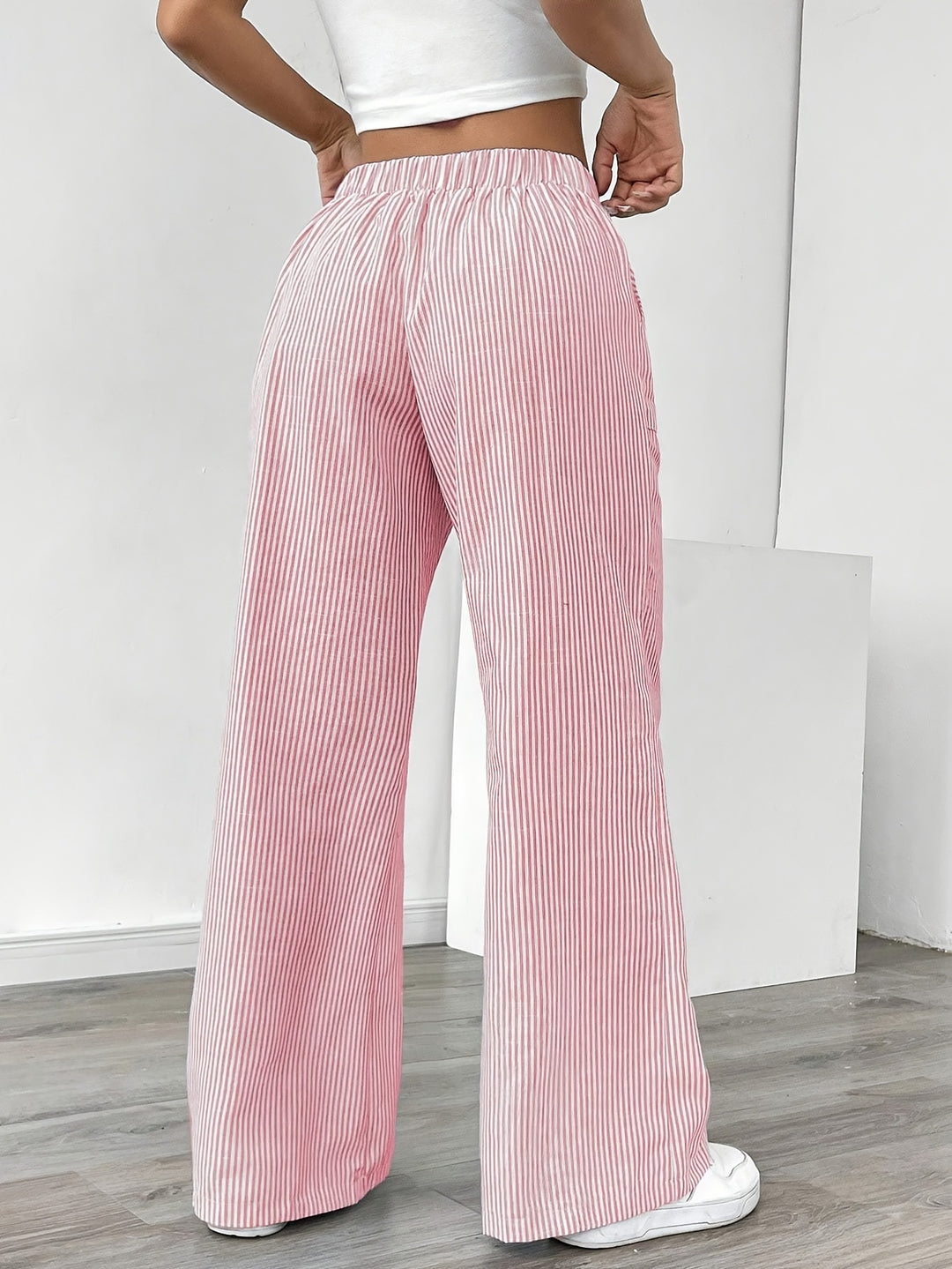 Eleanor | Pantalon Large à Rayures