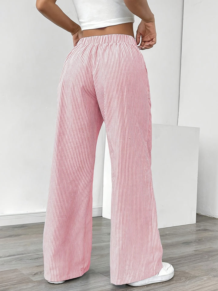 Eleanor | Pantalon Large à Rayures