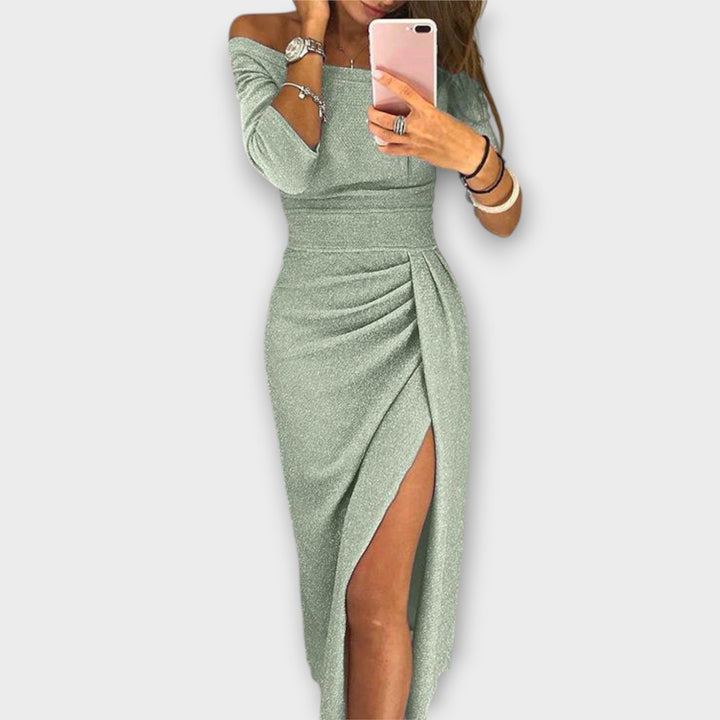 Lena - Robe Élégante Off-Shoulder