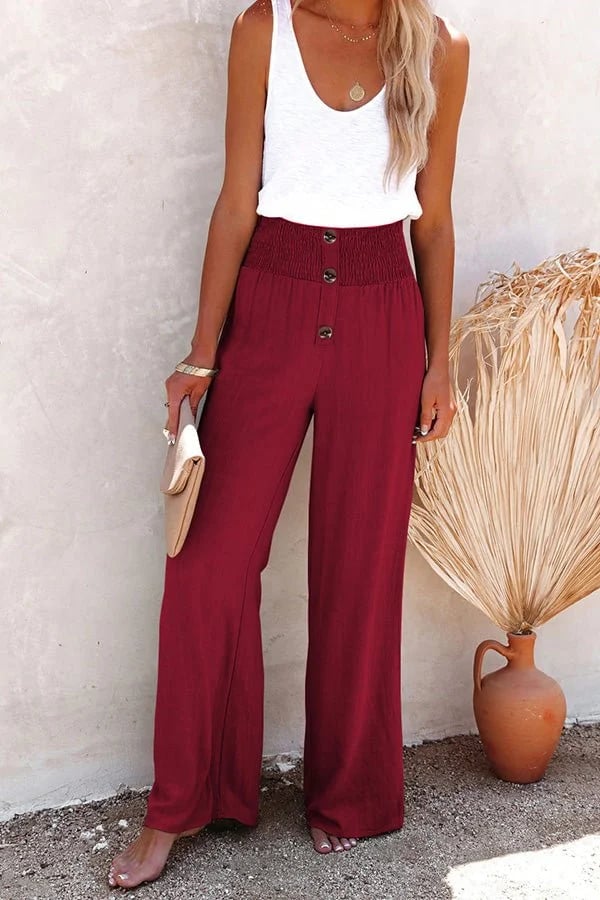 Riana™ | Pantalons Taille Haute Décontractés