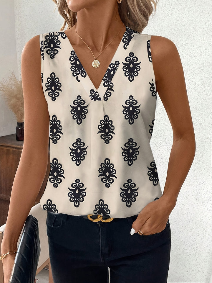Anna | Blouse Sans Manches Élégante