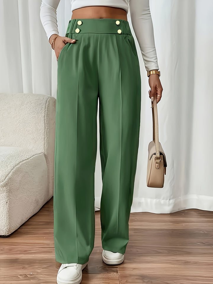 Ariel | Pantalon élégant à boutons