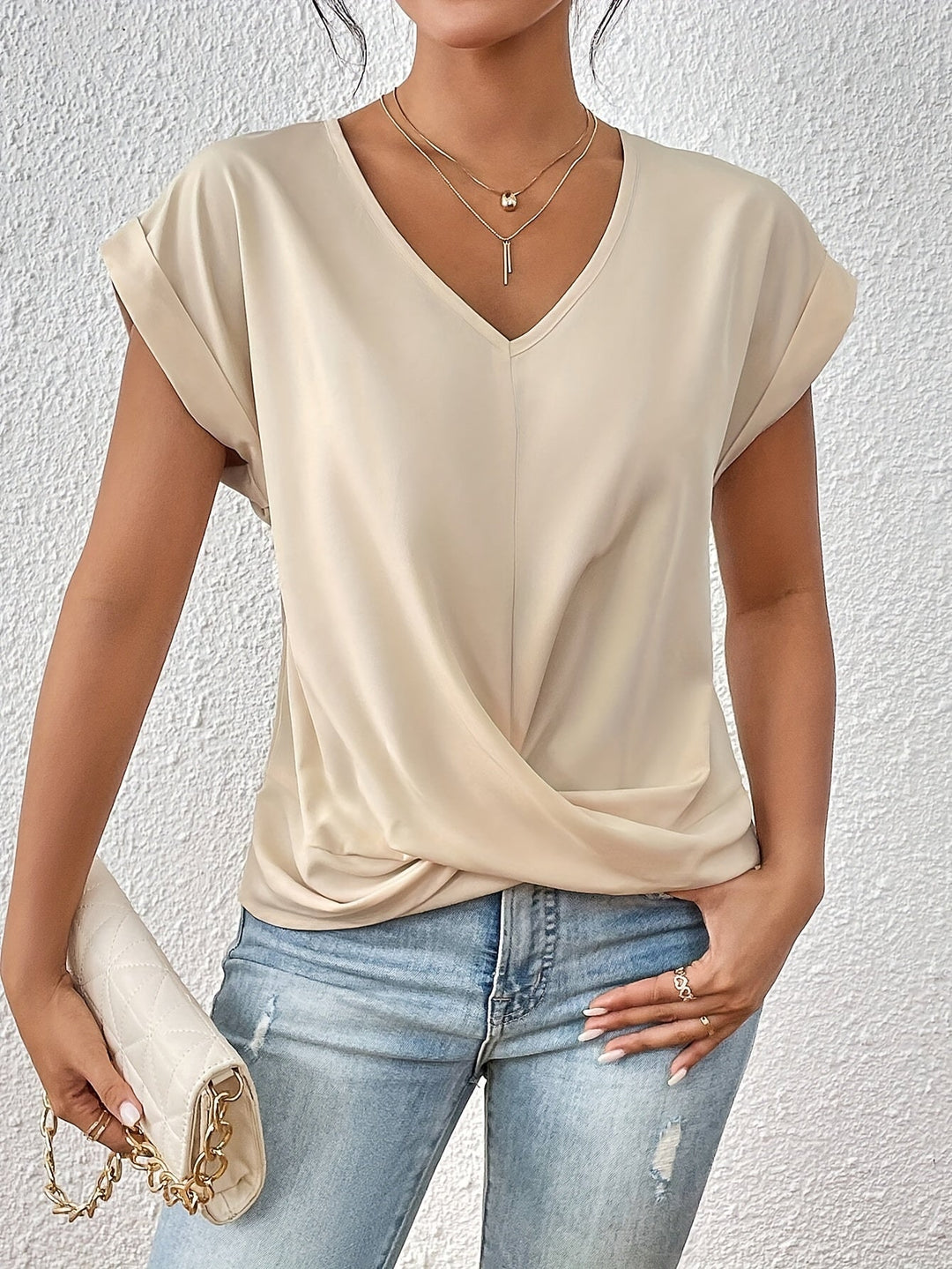 Eloise | T-shirt à col en V stylé