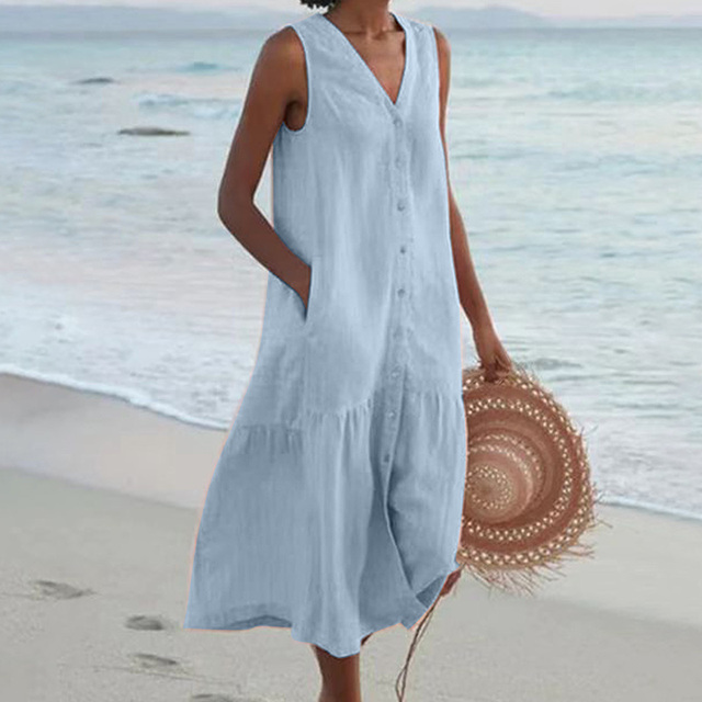 Liane | Robe d'Été à Encolure en V