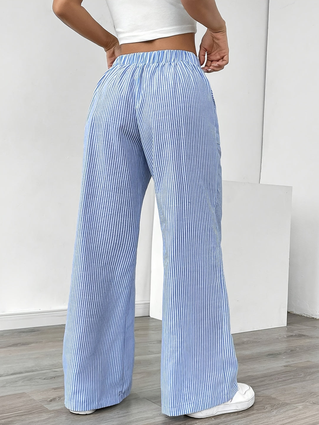 Eleanor | Pantalon Large à Rayures