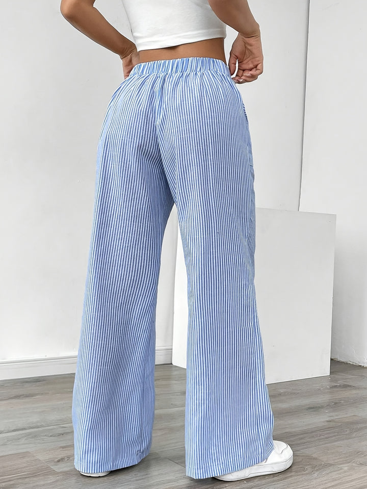 Eleanor | Pantalon Large à Rayures
