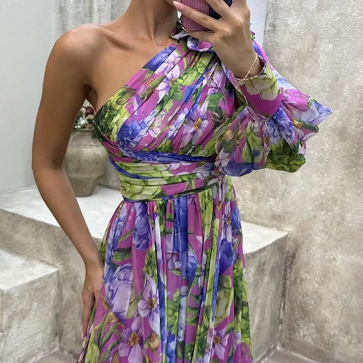 Jade | Robe à une épaule