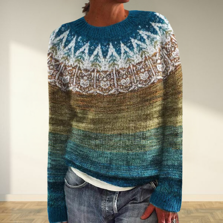 Lise | Pull Islandais en Laine Douce