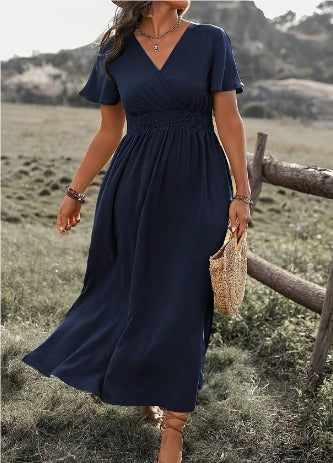 MARY - Robe d'Été Élégante avec Décolleté en V