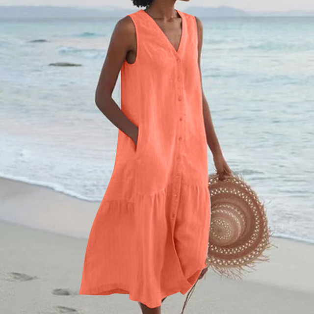 Liane | Robe d'Été à Encolure en V