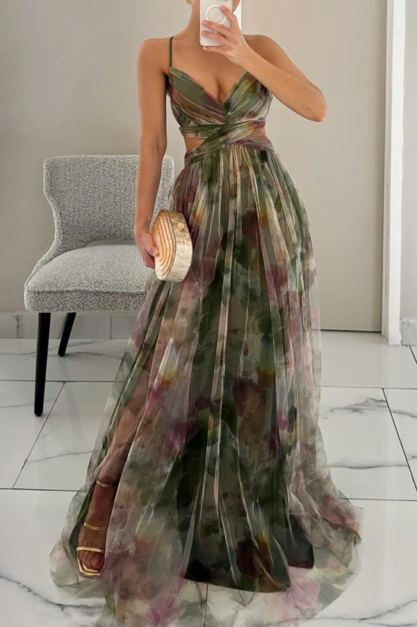 Adeline | Robe longue à fleurs