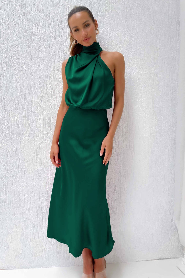 Valeria™ | Robe Longue avec Col Halter