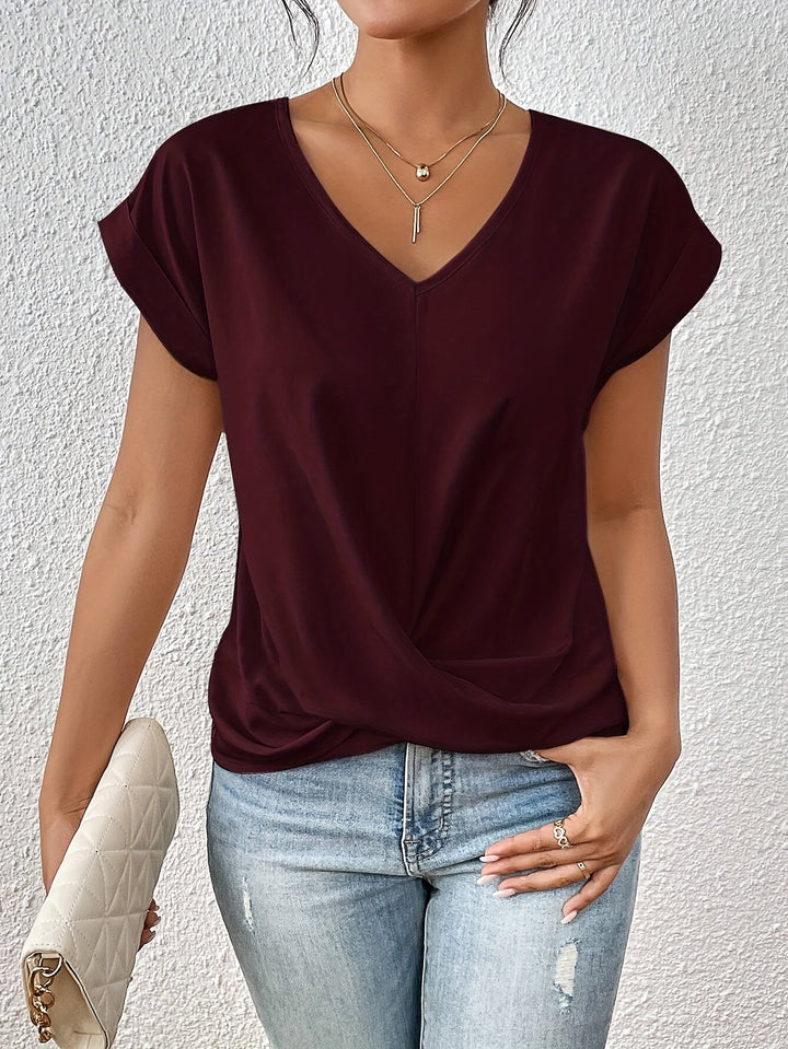 Eloise | T-shirt à col en V stylé
