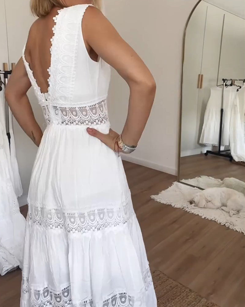 Clover - VENTE DE ROBE EN DENTELLE BLANCHE