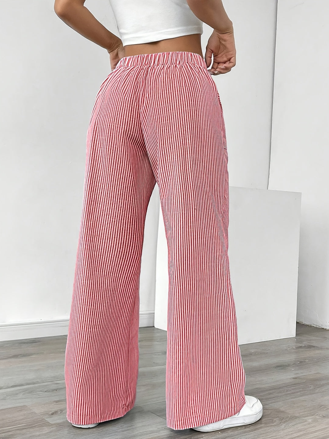 Eleanor | Pantalon Large à Rayures