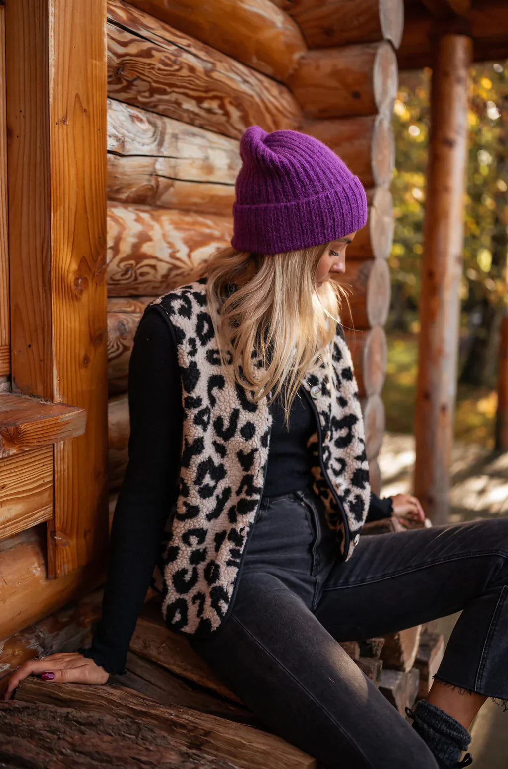 Leona | La veste en tricot léopard