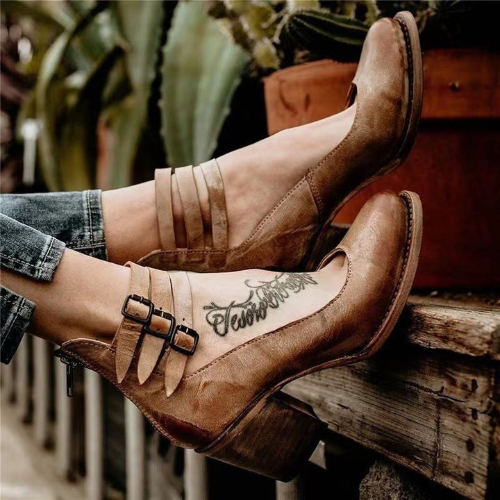 Elena | Pompes à talons hauts Vintage