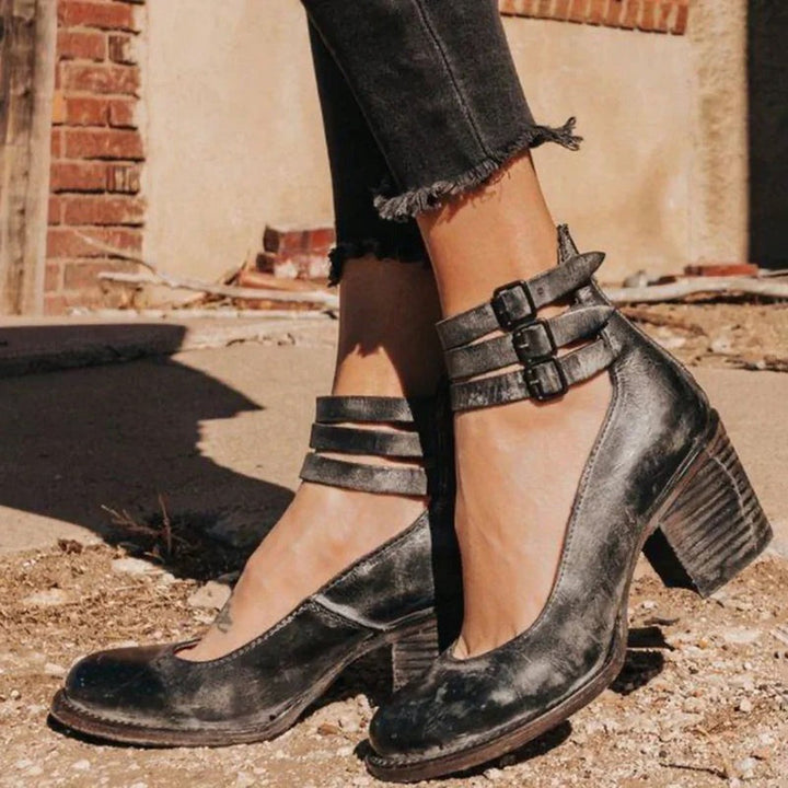 Elena | Pompes à talons hauts Vintage