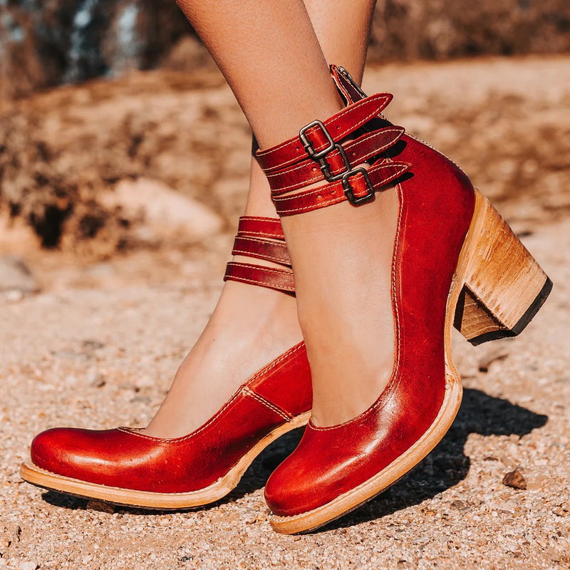 Elena | Pompes à talons hauts Vintage