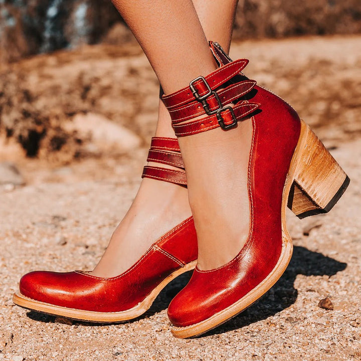 Elena | Pompes à talons hauts Vintage