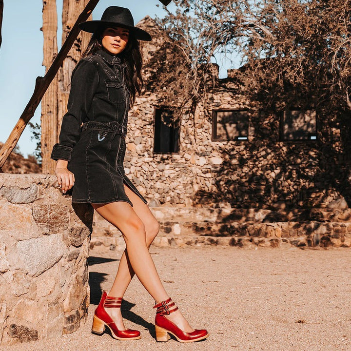 Elena | Pompes à talons hauts Vintage