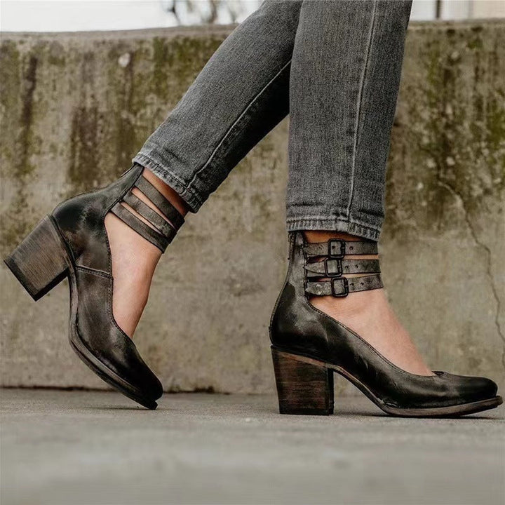 Elena | Pompes à talons hauts Vintage