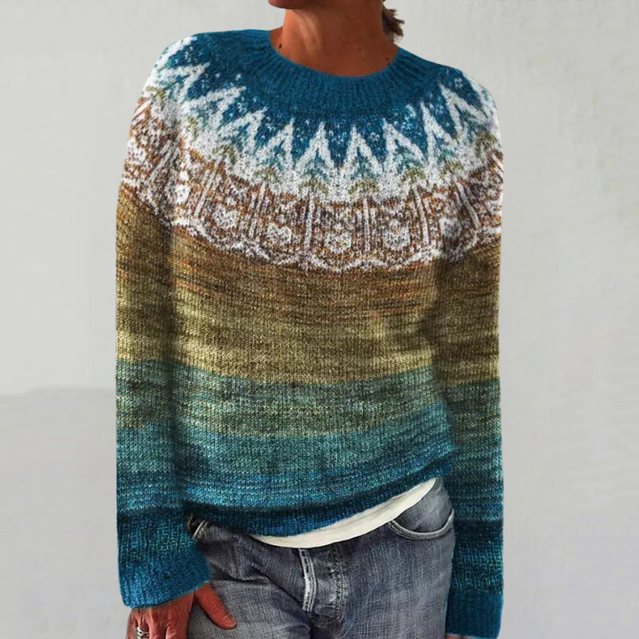 Lise | Pull Islandais en Laine Douce