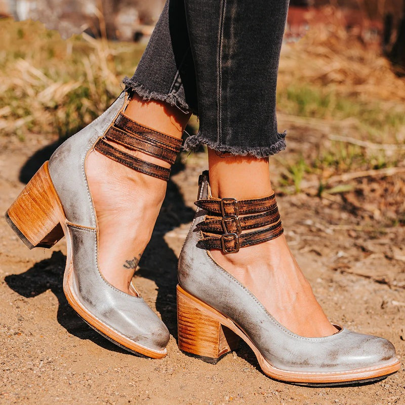 Elena | Pompes à talons hauts Vintage