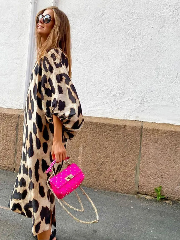 Lisa™ – Robe à imprimé léopard