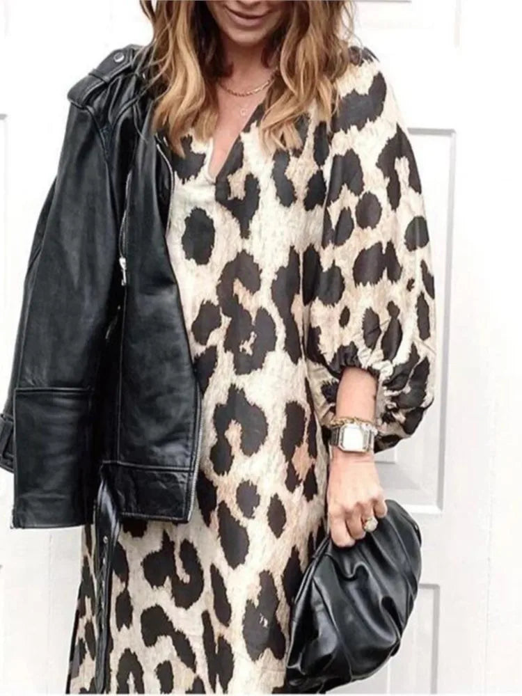 Lisa™ – Robe à imprimé léopard