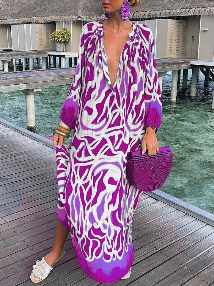Aurélie | Robe colorée et sophistiquée