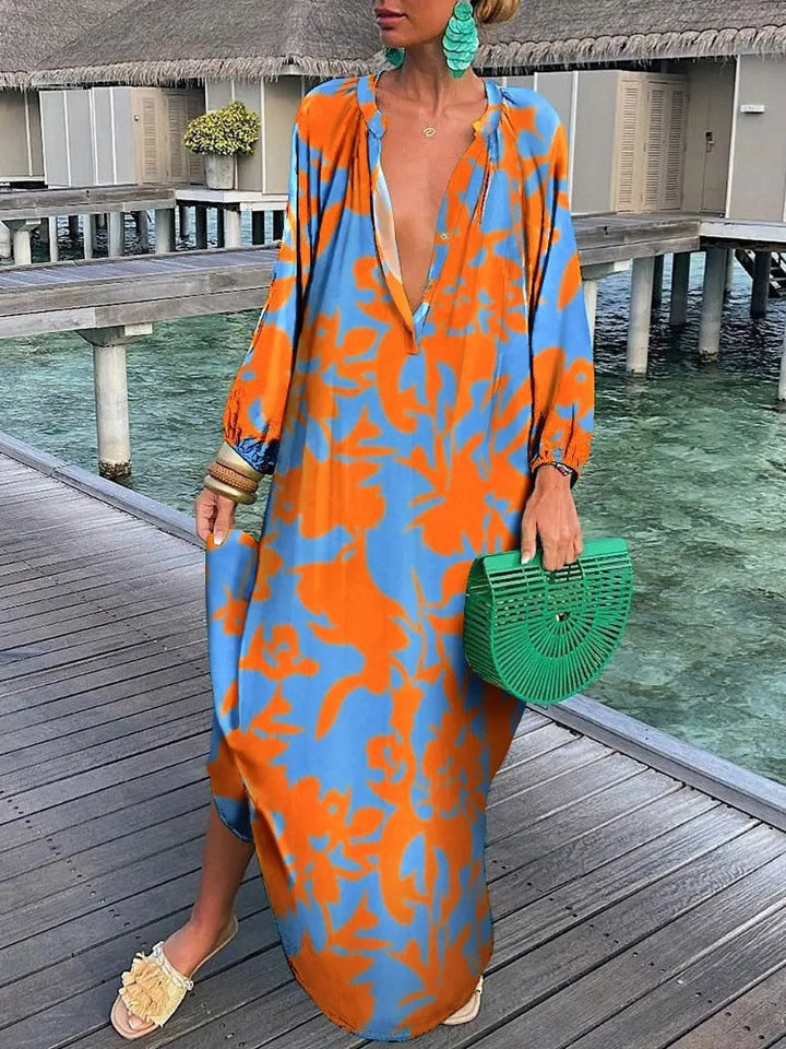 Aurélie | Robe colorée et sophistiquée