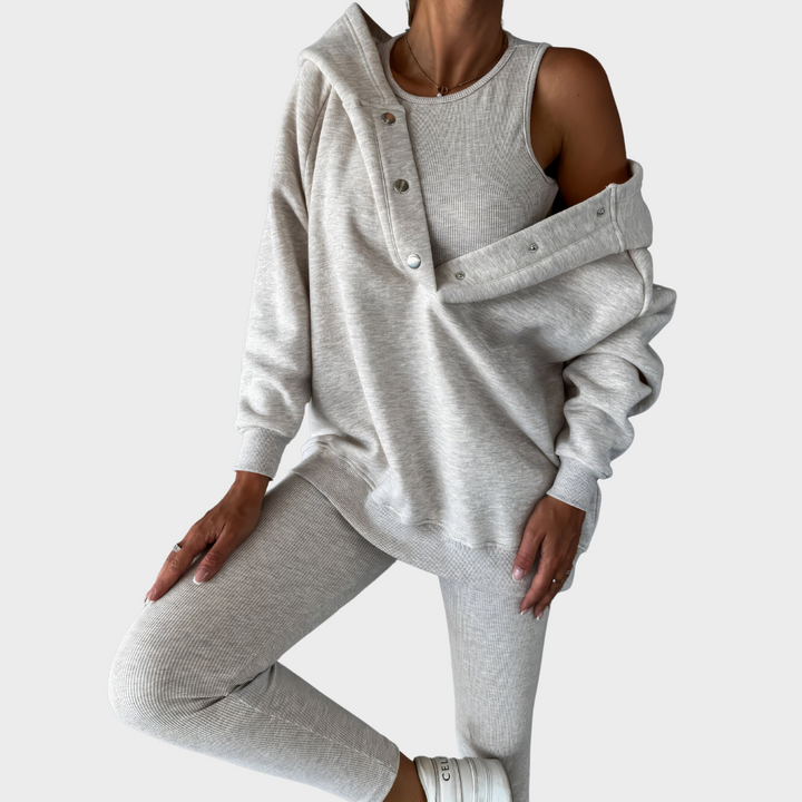 Nina - Ensemble confort avec sweat à capuche surdimensionné