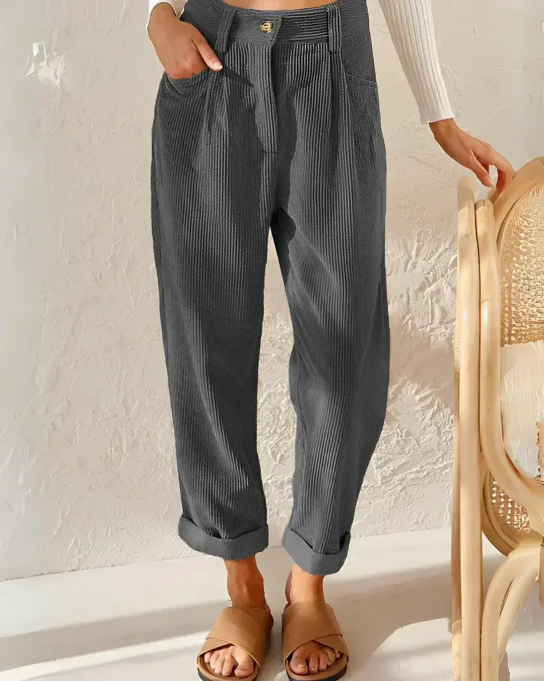 Zell | Pantalons en Corde Stylés