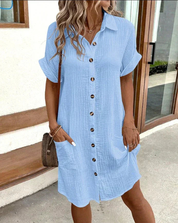 Francine - robe polo ceinturée